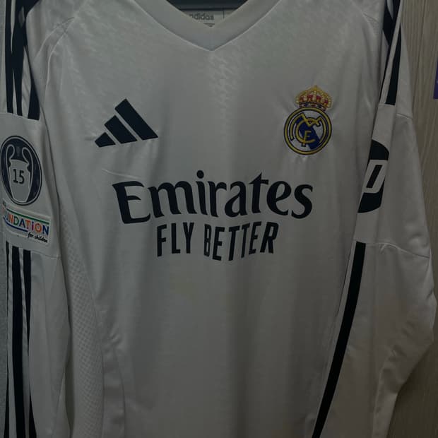 24/25 레알마드리드 롱슬리브 벨링엄 마킹 유니폼