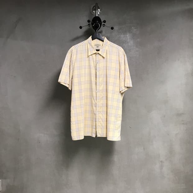 버버리 반팔 셔츠 옐로 XL