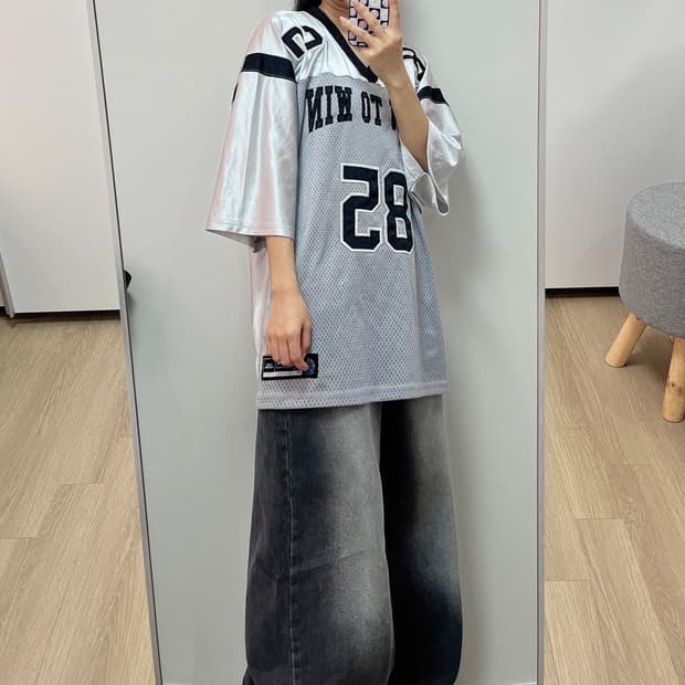 본투윈 실버 럭비 져지 1사이즈