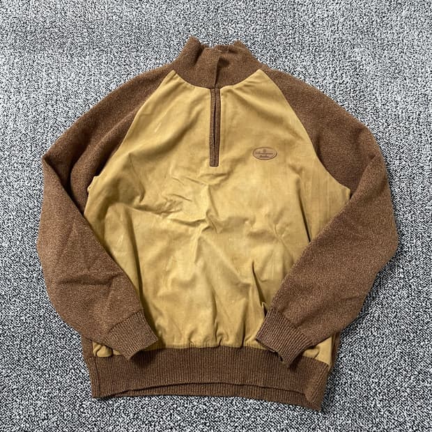 빈티지9. Munsingwear 먼싱웨어 스웨이드 반집업 아노락