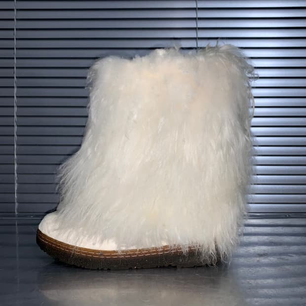 00s 베어파우 화이트 퍼 스노우 털부츠