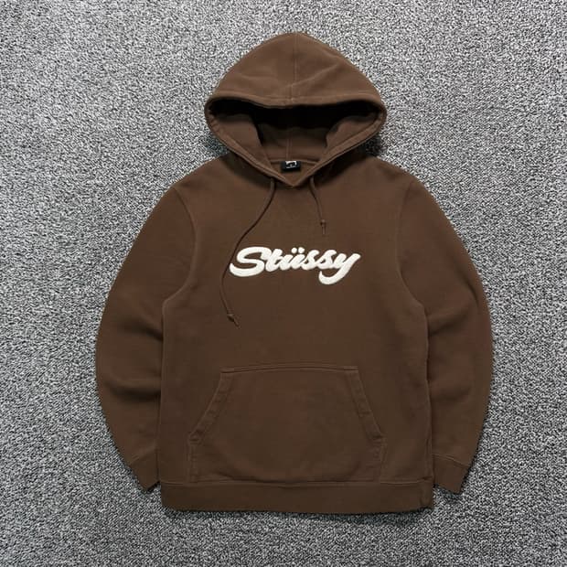 Name : 스투시 스펠아웃로고 브라운컬러 후드티 :) 