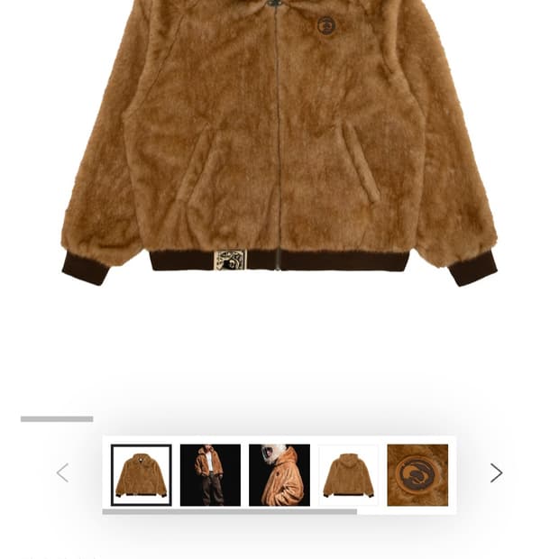 Aape 문페이스 플리스 후드 집업 S