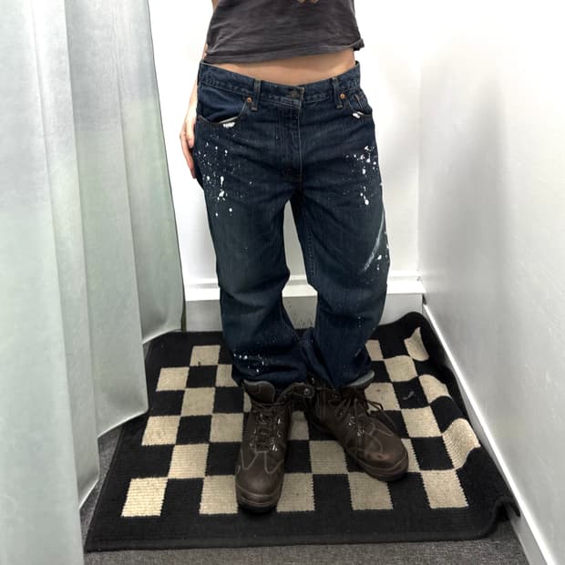 리바이스 505 페인팅 데님팬츠