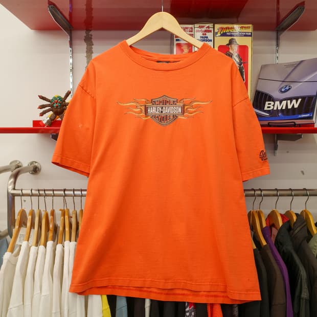 2000's HarleyDavidson Flame Logo T-shirt
