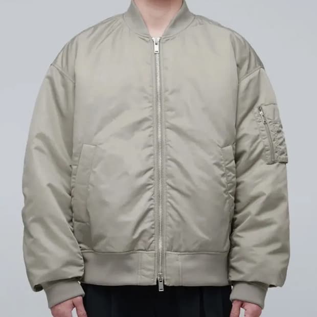 무신사 스탠다드 ma-1 더스티베이지 L사이즈