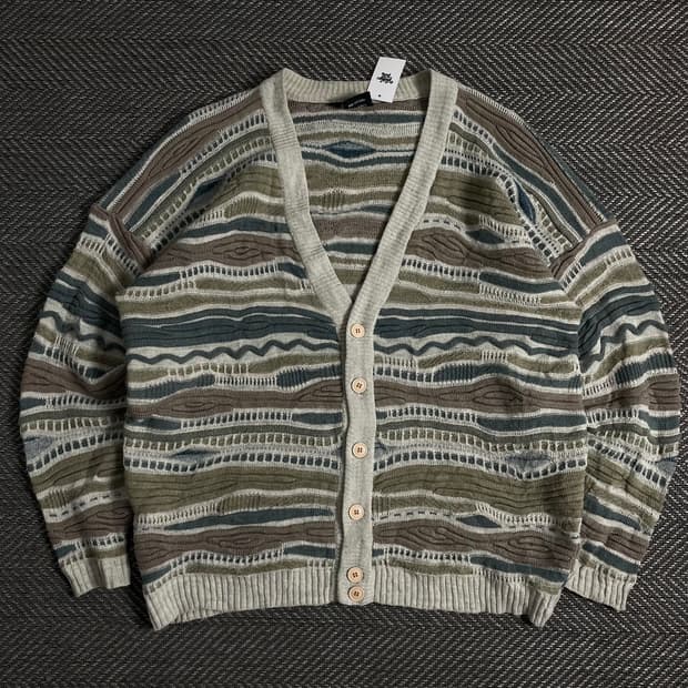 이태리 빈티지 아카이브 케이블 패턴 가디건o 3239