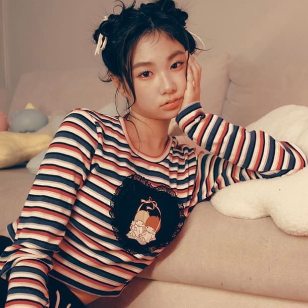 (새상품) 유희 리틀트윈스타 스트릿 롱슬리브