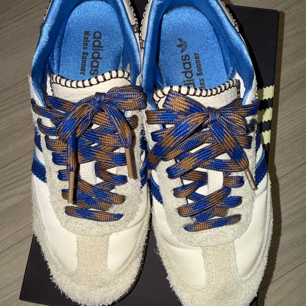 아디다스 x 웨일스 보너 삼바 원더 클레이 로얄 블루 245
