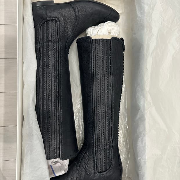 발렌시아가 블랙 롱부츠 37.5
