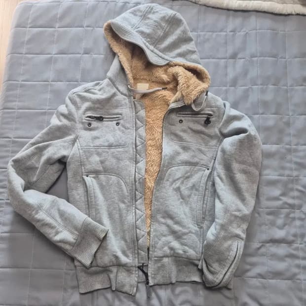 디젤 회색 후드집업 m