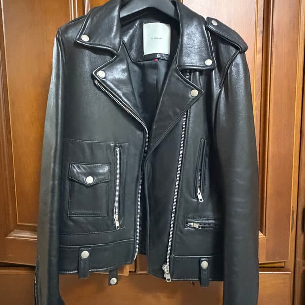 라티젠 lartigent 가죽 라이더 자켓