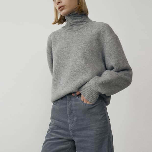 던스트 dunst 울 목폴라 니트