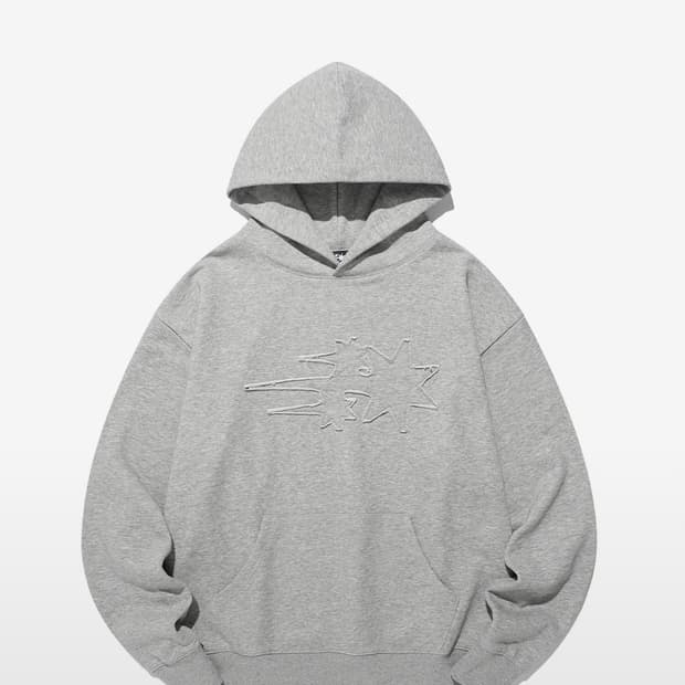 나이스고스트클럽 후드티 (그레이,s)