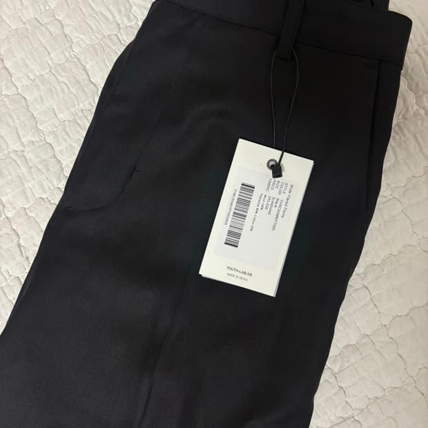 유스 23SS 와이드 플레어 팬츠 블랙 s사이즈