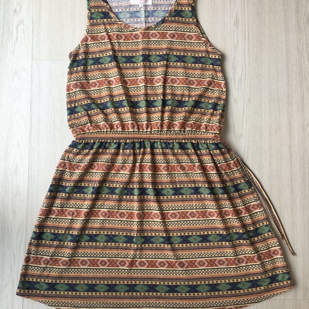 jpn빈티지 에스닉 패턴원피스