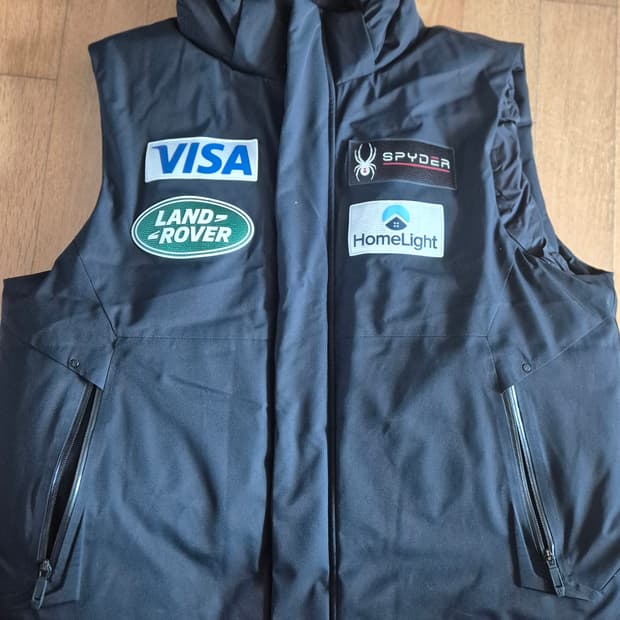 스파이더 패딩조끼 XXL