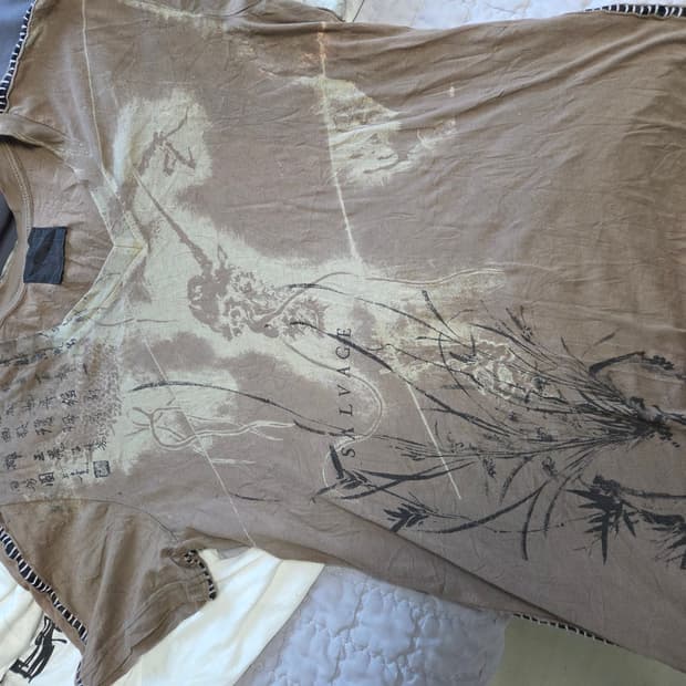 salvage 동양풍 그런지 티셔츠