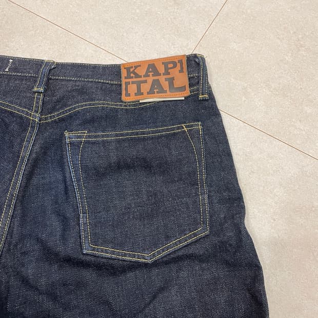 [34size] kapital 캐피탈 14온즈 생지데님