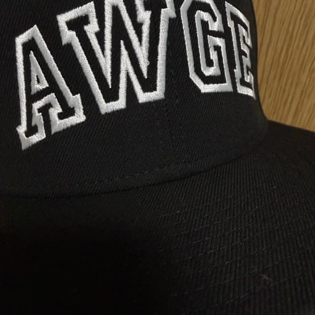A$AP ROCKY 전개 브랜드 AWGE 뉴에라 자수 스냅백