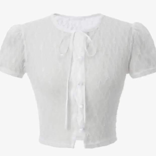 쓰리타임즈 다이애나 로맨틱 화이트 가디건 구버전