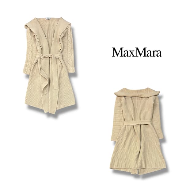  막스마라 벨티드 롱 가디건 y14213