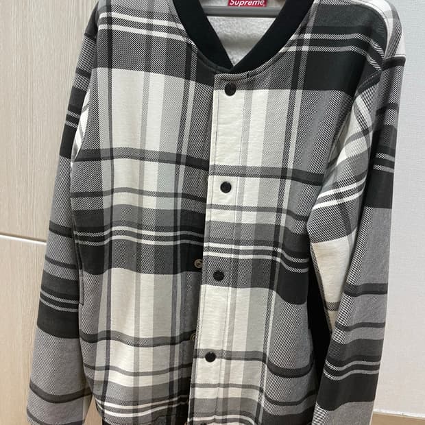 슈프림 체크 봄버