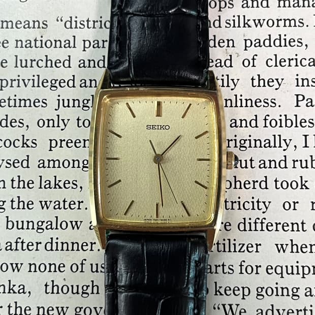 빈티지 세이코 탱크 7N01-5A40 (1990)