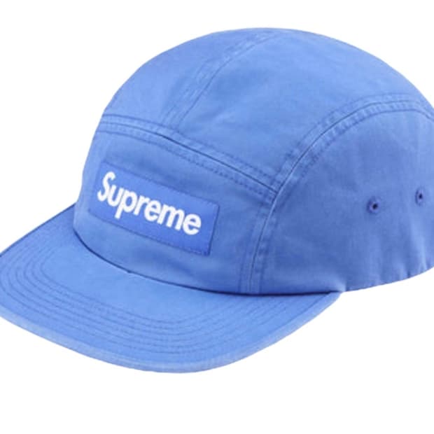 슈프림 워시드 치노 트윌 캠프캡 라이트 로얄