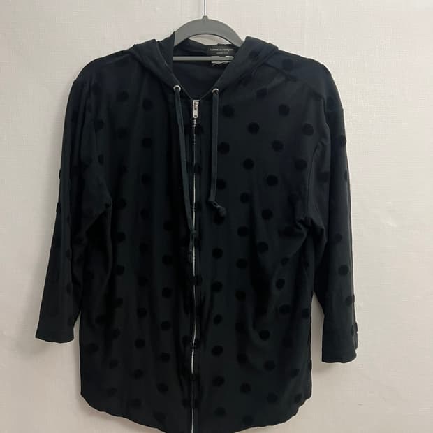 꼼데가르송 옴므 플러스 도트 후디 L