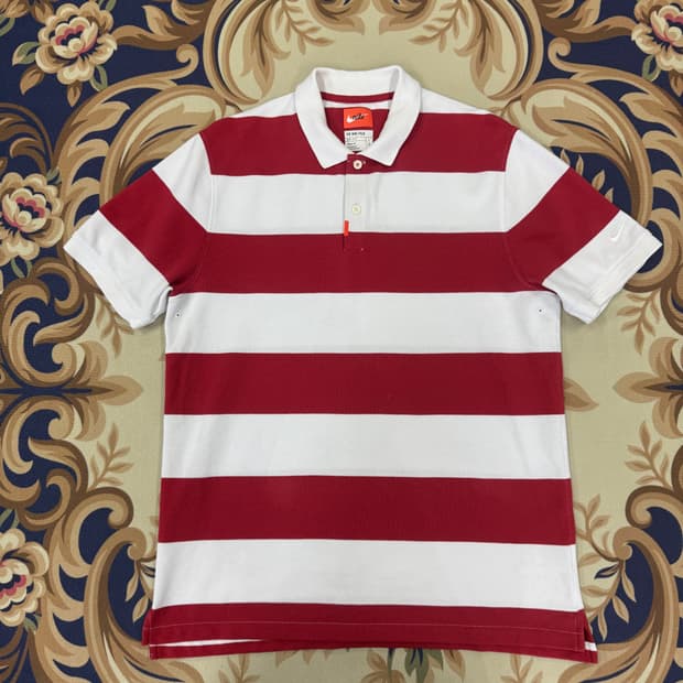 (L)나이키 Nike 스트라이프 PK 카라티셔츠