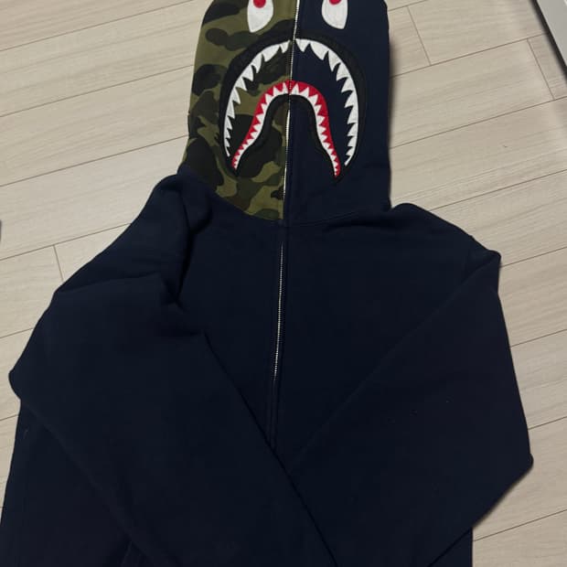 베이프 후드집업 XL 정품 네이버