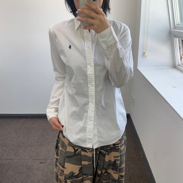 Polo 폴로 네이비포니 화이트 셔츠