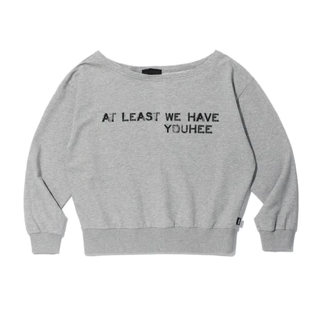 YOUHEE OFF SHOULDER SWEATSHIRTS MELANGE 