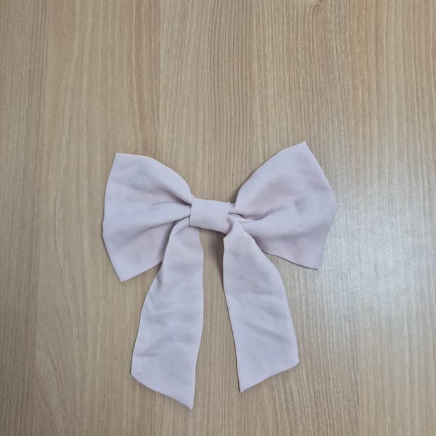 리즈리사 리본브로치 사몬핑크칼라