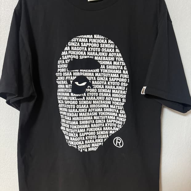 베이프 재팬 에이프 헤드 티셔츠 블랙 xl사이즈