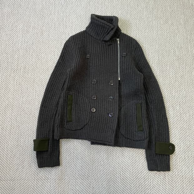 B.Costails 더블브레스티드 밀리터리 헤비 자켓