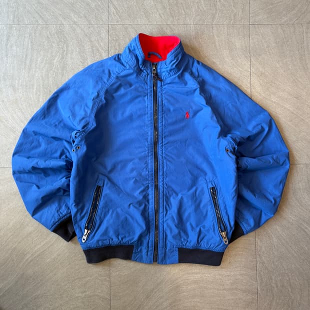 폴로 정품 딥 블루 웜업 블루종 자켓