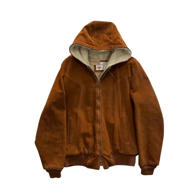 [100] 70’s Sears 레더 스웨이드 후드 자켓