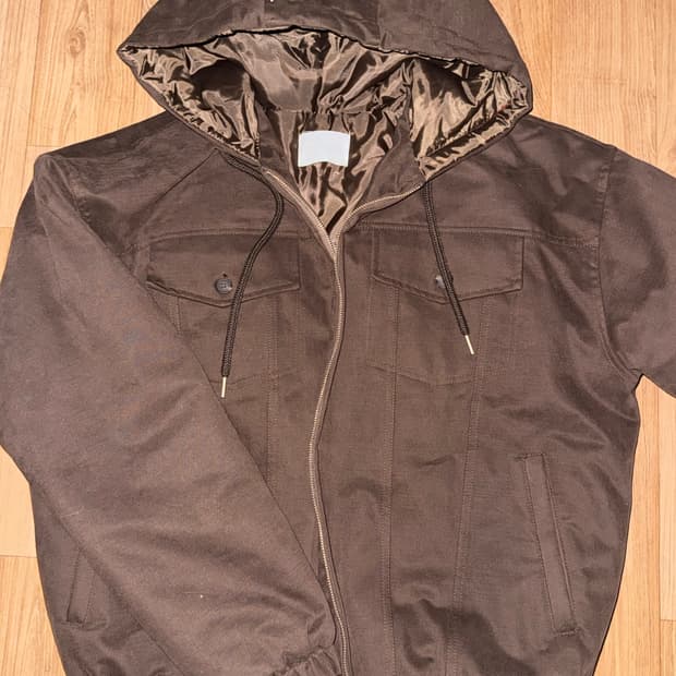 트러커 후드 패딩