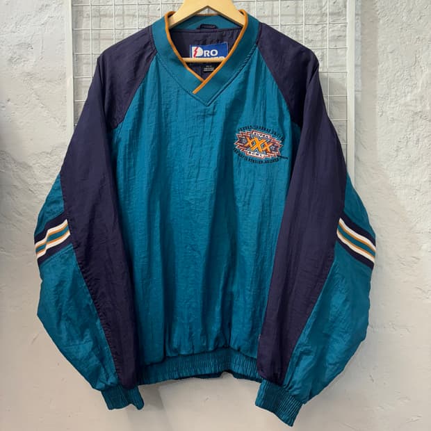 90s 프로 플레이어 올드스쿨 빈티지 슈퍼볼 웜업 M