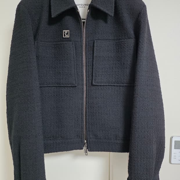 우영미/24SS 트위드 자켓 블랙/46