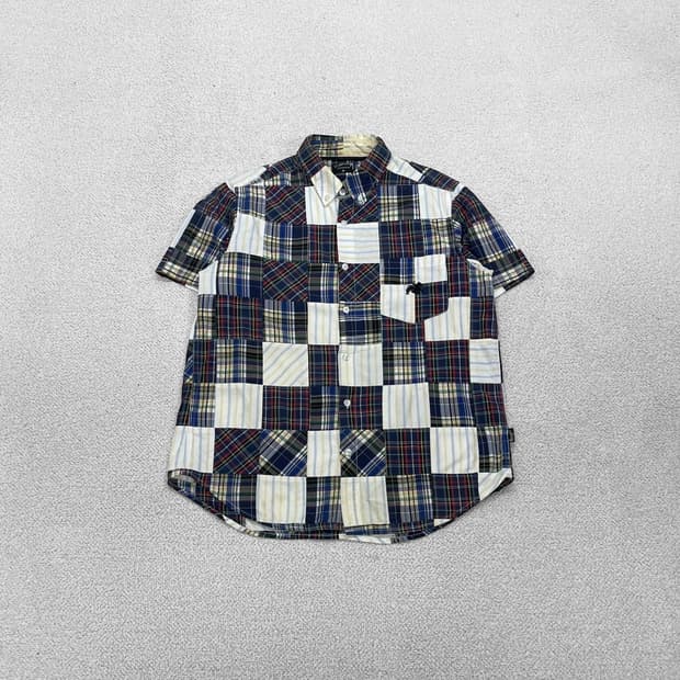 스투시 Stussy 00s 패치 워크 반팔 셔츠