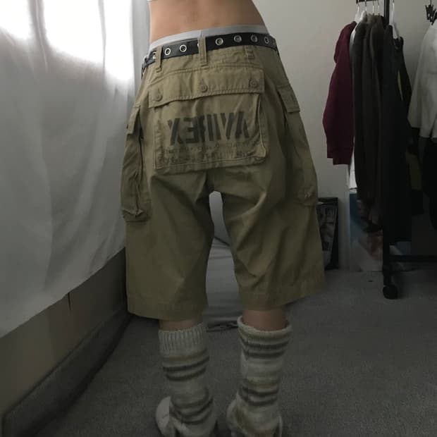 아비렉스 베이지 몽키카고팬츠