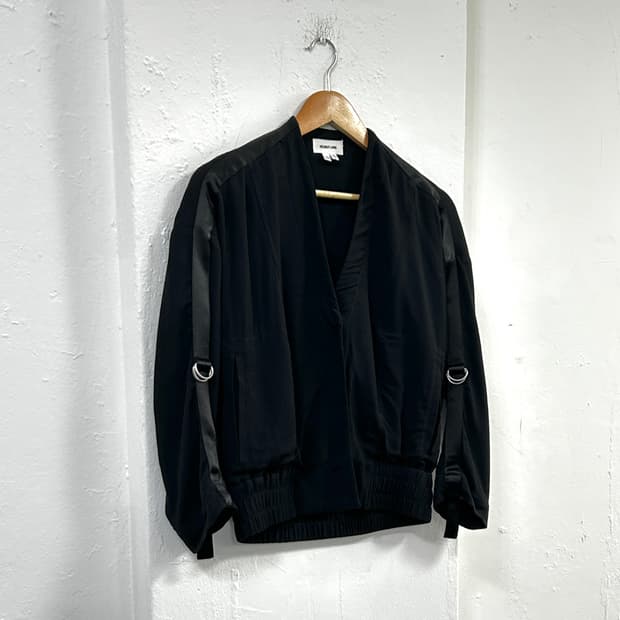 헬무트랭 스트랩 린넨 가디건 