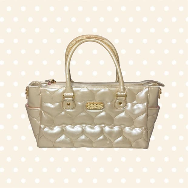 리즈리사 LIZ LISA 하트 퀄팅 로고 백 핀터깔 갸루 오네히메 고전