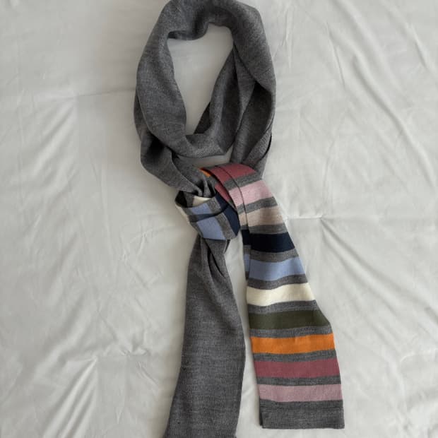 color block muffler 컬러블록 목도리