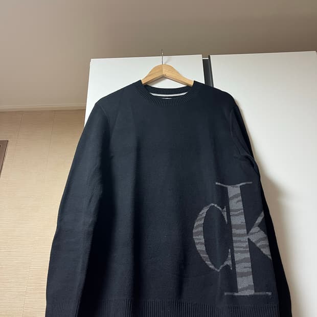 [L] 캘빈클라인 진스 애니멀 패턴 니트