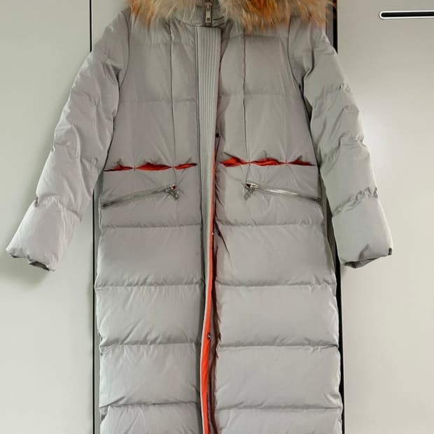 구스 다운 롱 패딩