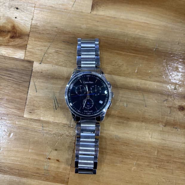 캘빈클라인 메탈 크로노그래프 시게